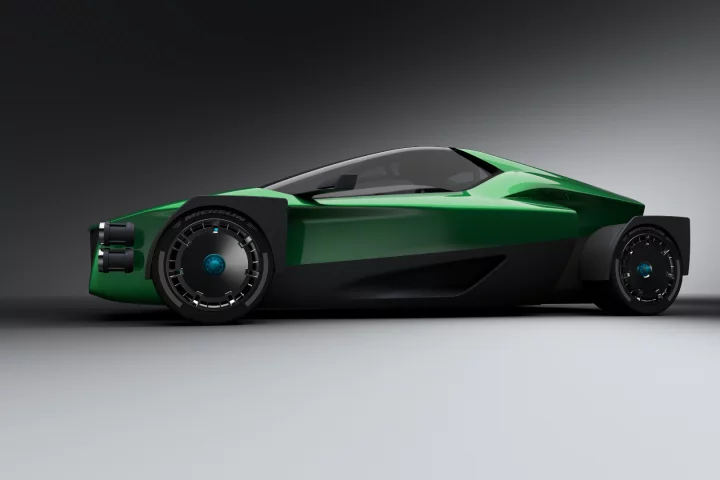 Xing Mobility's 1,000-kilowatt (1,341-hp) electric on-road/off-road supercar called the Miss R