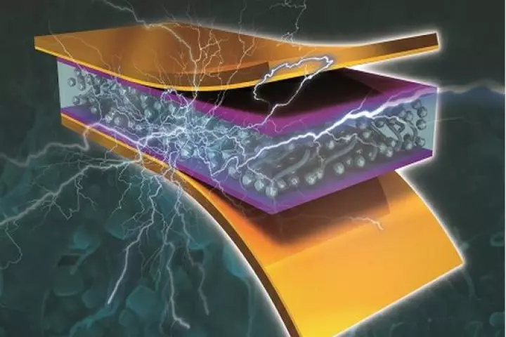 KAIST's nanocomposite piezoelectric generator produces electricity from vibrational and mechanical energy (Image: KAIST)