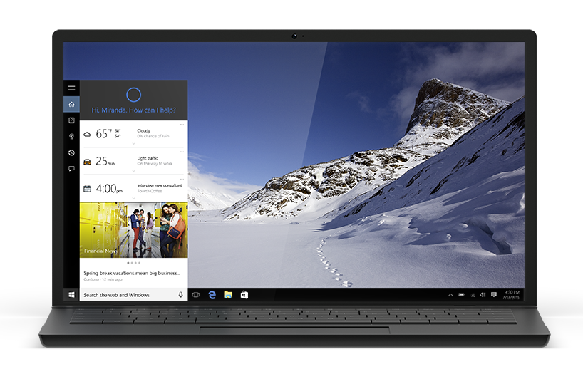 Windows 10 will feature Microsoft's digital assistant Cortana