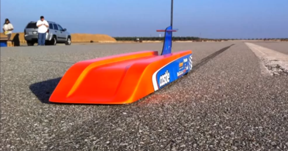 R/C Bullet car sets new world record of 188 mph