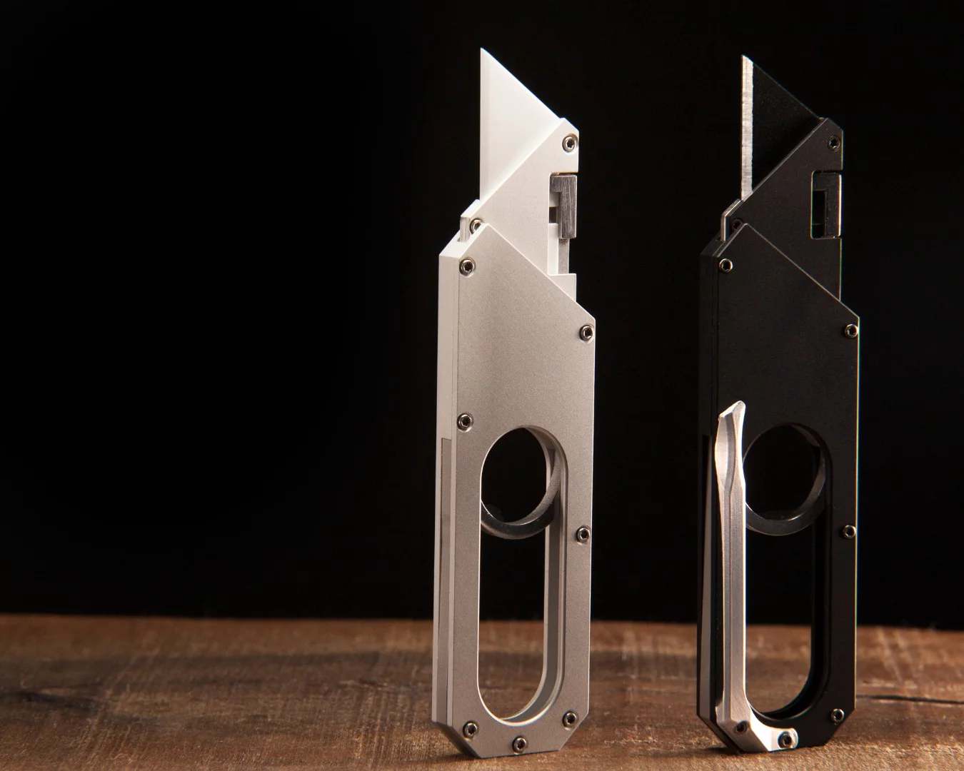 The Maker Knife is crafted from corrosion-resistant stainless steel and aluminium