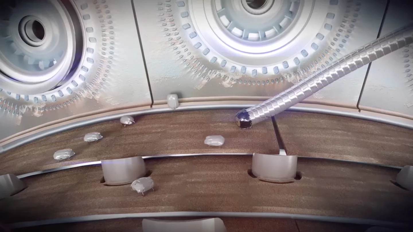 The future of aircraft engine maintenance, as Rolls-Royce sees it, could involve deploying different kinds of of robots that quickly nip any problems in the bud