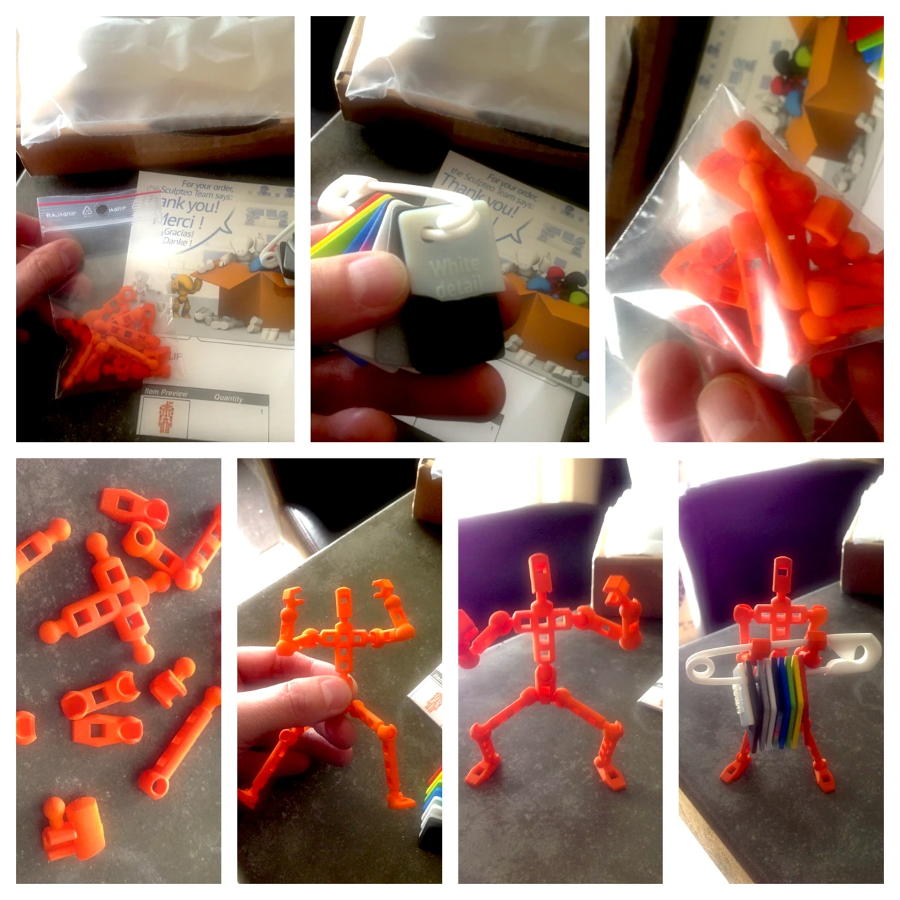 Your ModiBots figure comes in pieces which can be assembled in minutes (Photo: Wayne Losey)