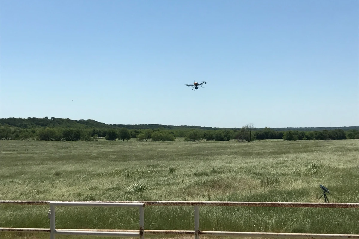 Researchers field-tested the airborne cell network in Waxahachie, Texas