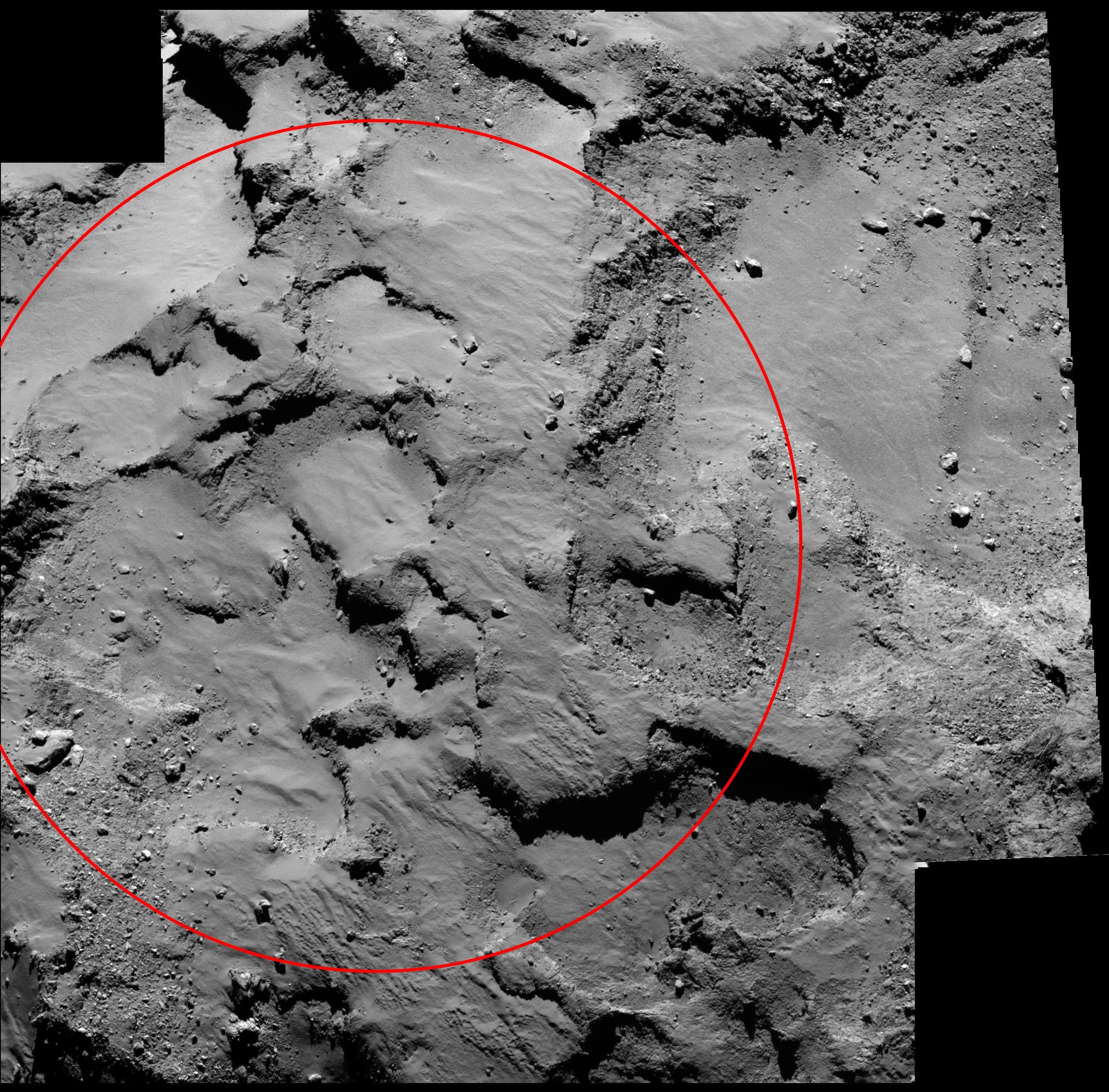 The Agilkia landing site (Image: ESA)