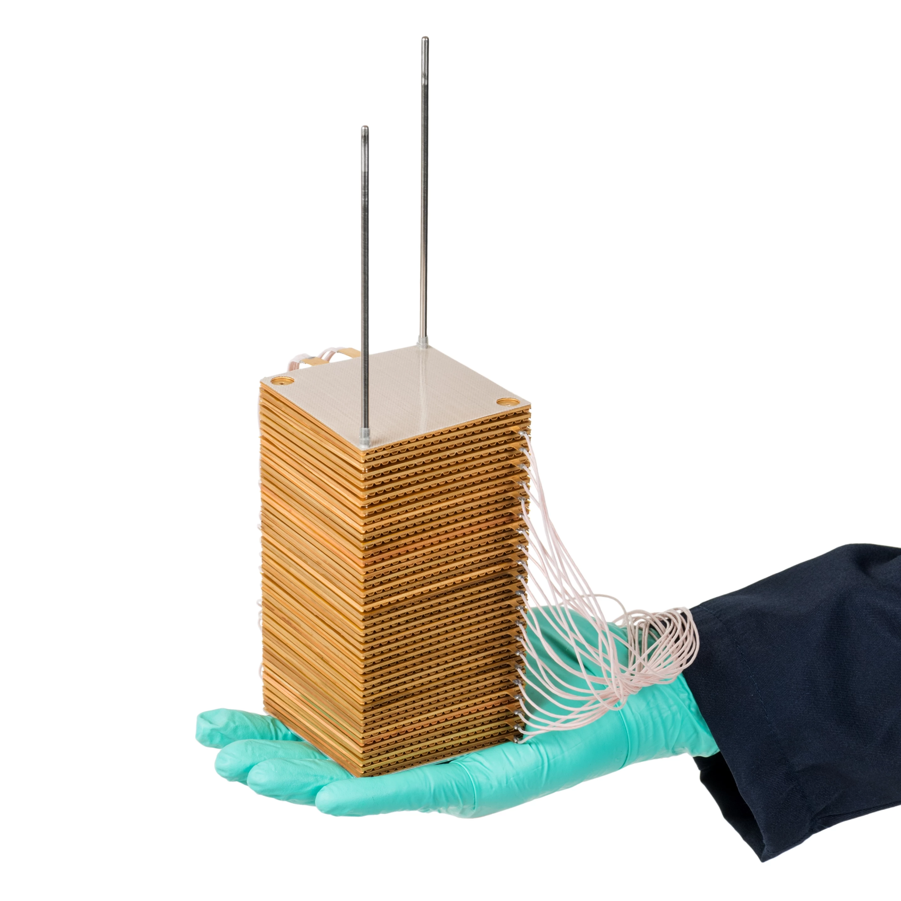 The prototype's fuel cell stack itself