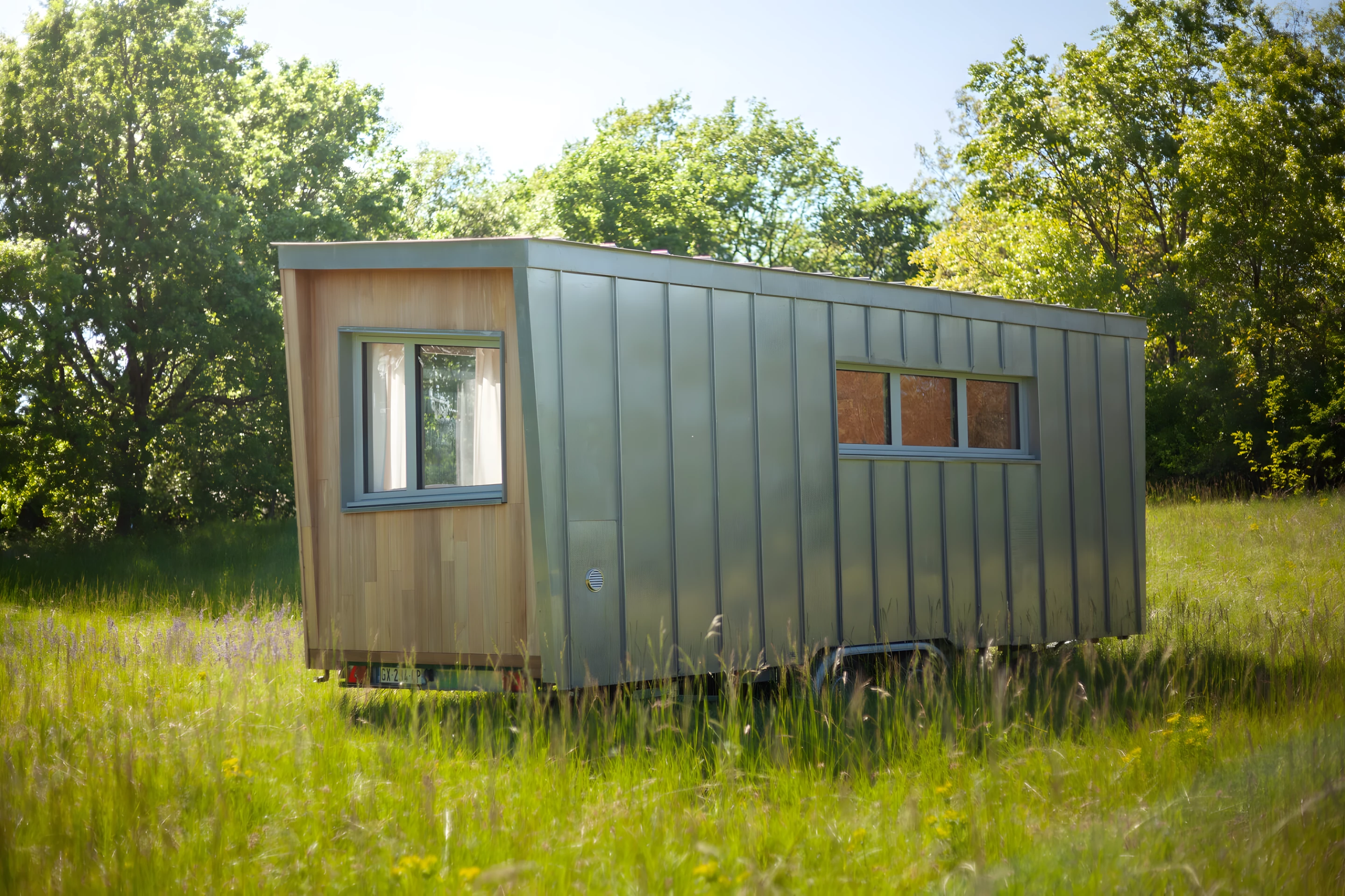 The Botanical Cabin has a length of just 6 m (20 ft) and features a well-designed interior layout that's suitable for up to two people