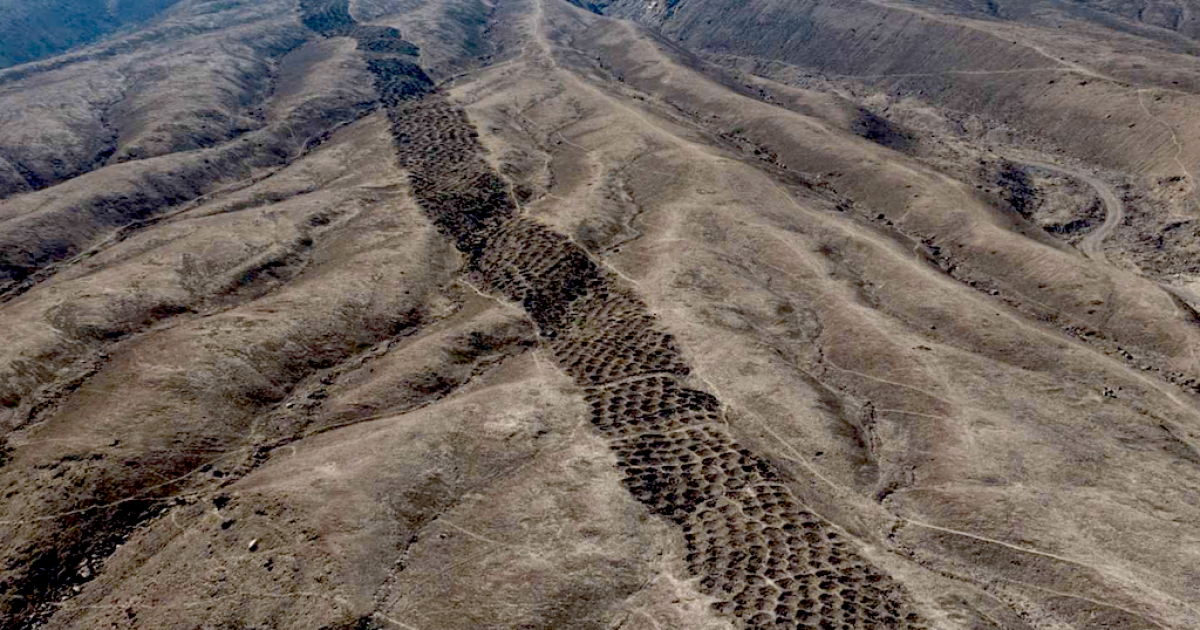 The stretch of thousands of holes earned the site its name, Mont Sierpe ("serpent mountain")