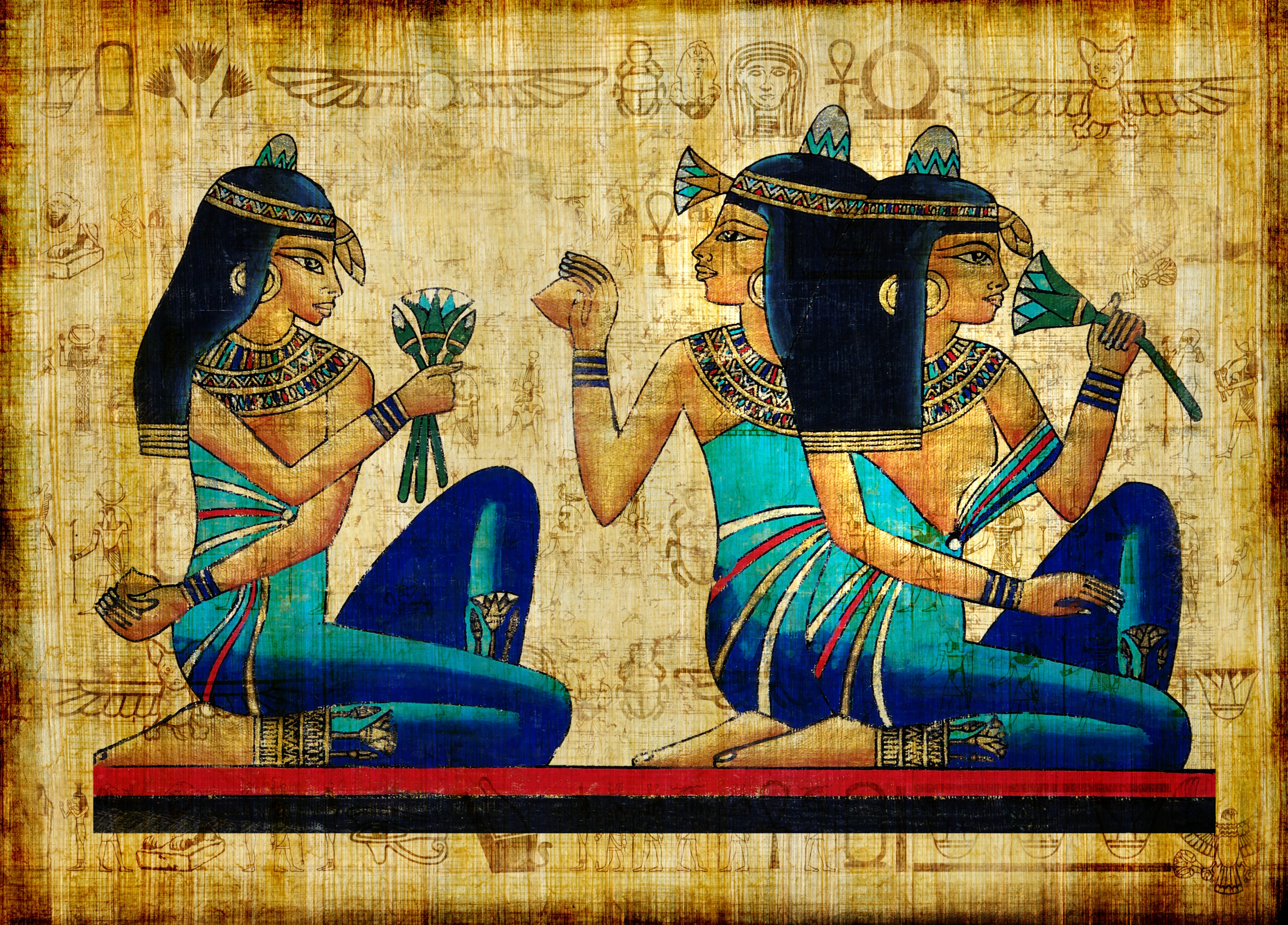 Egyptian blue is considered to be the world's first synthetic pigment
