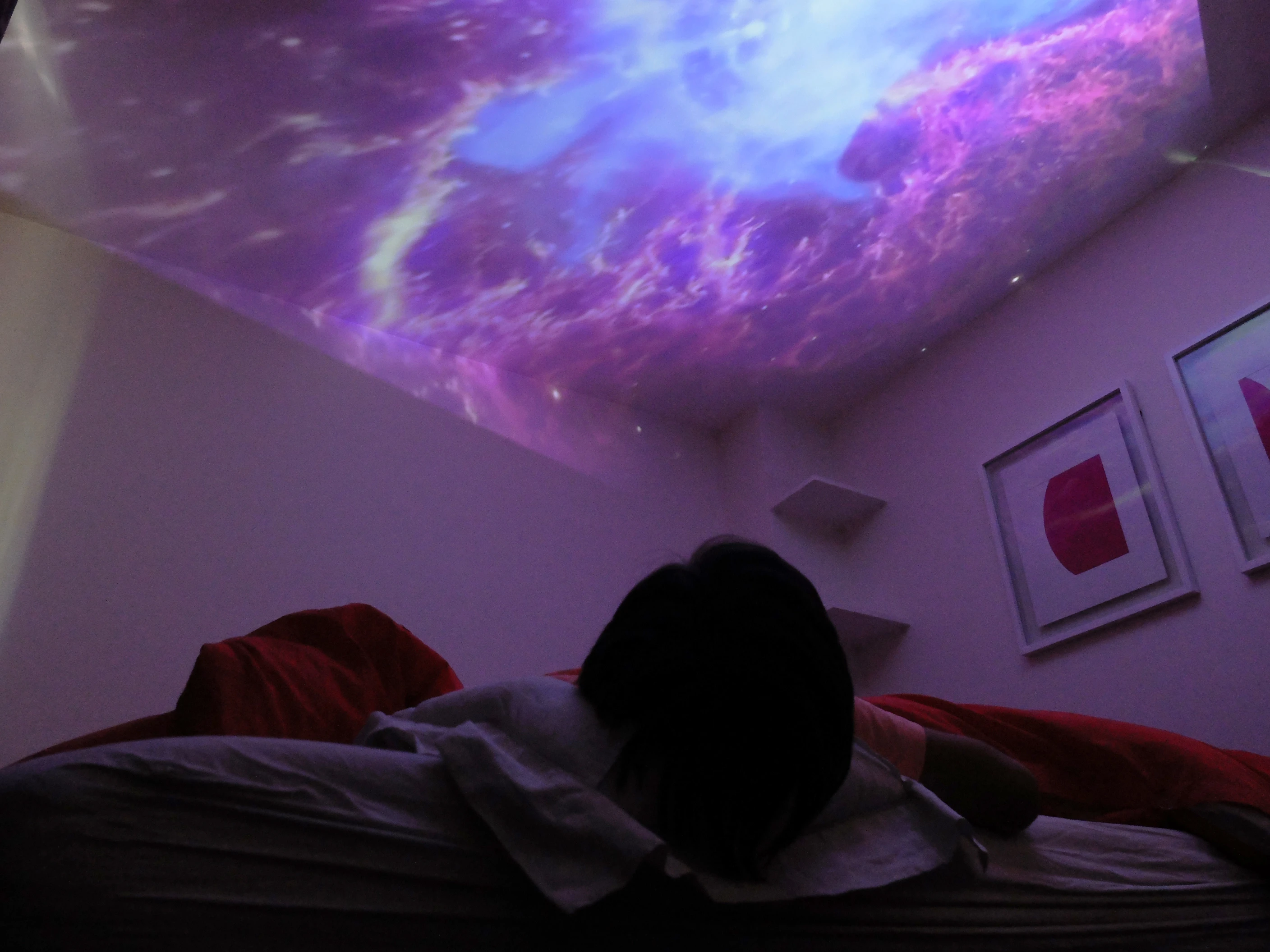 Ceilings can be painted with decorative patterns, or educational views of space (Photo: Keecker)