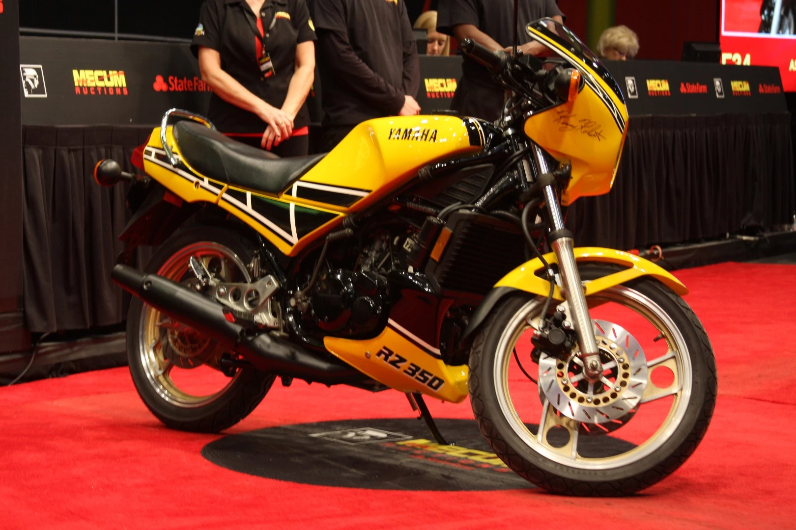 The ultimate evolution of the 1967 Yamaha YR-1 Grand Prix Twin listed above, this particular bike went to auction as a limited edition Kenny Roberts Replica, with Roberts' signature on the fairing and just three miles from new on the clock. We are unaware of an RZ350 ever selling for more than $12,100.