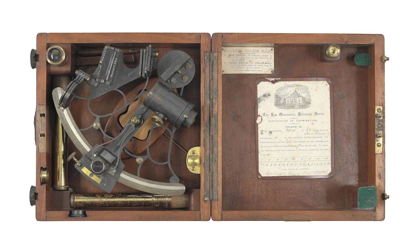 A Heath & Co bell-framed sextant, English, late 19th century