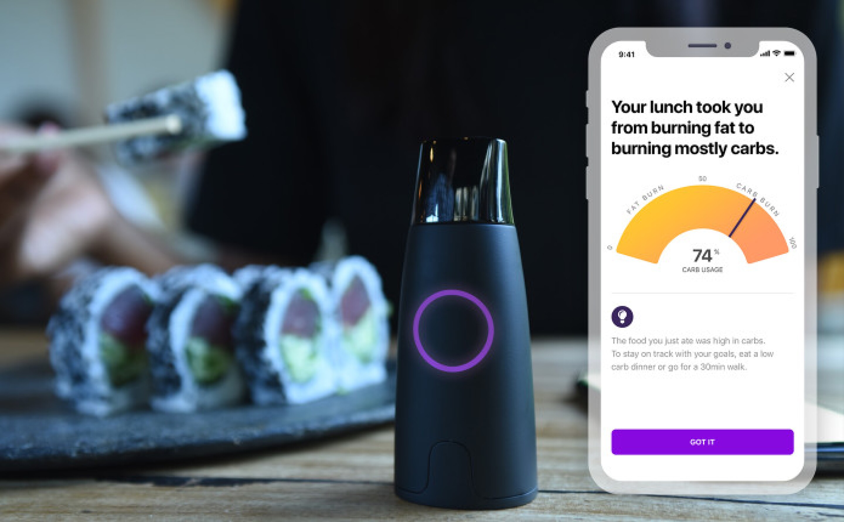 Lumen reveals if your body is burning fat or carbs with a single breath