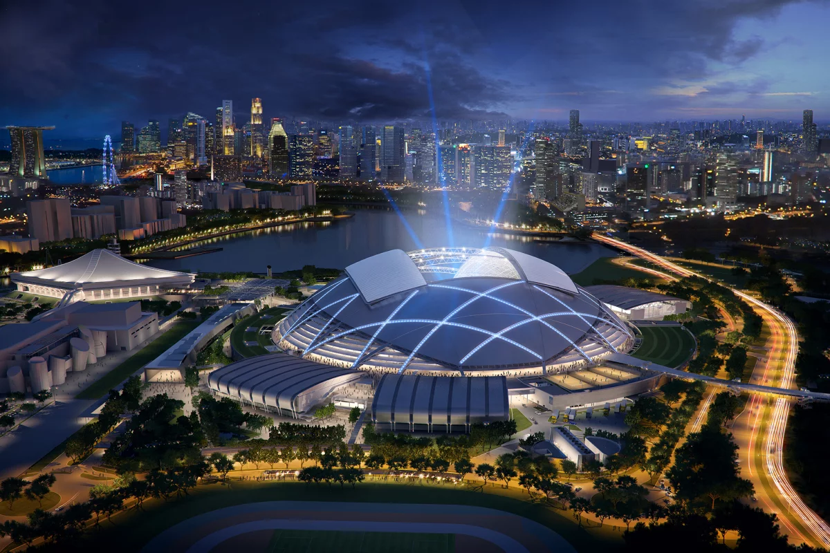 The National Sports Stadium will be the centerpiece of the Singapore Sports Hub (Image: © Singapore Sports Hub_Oaker)