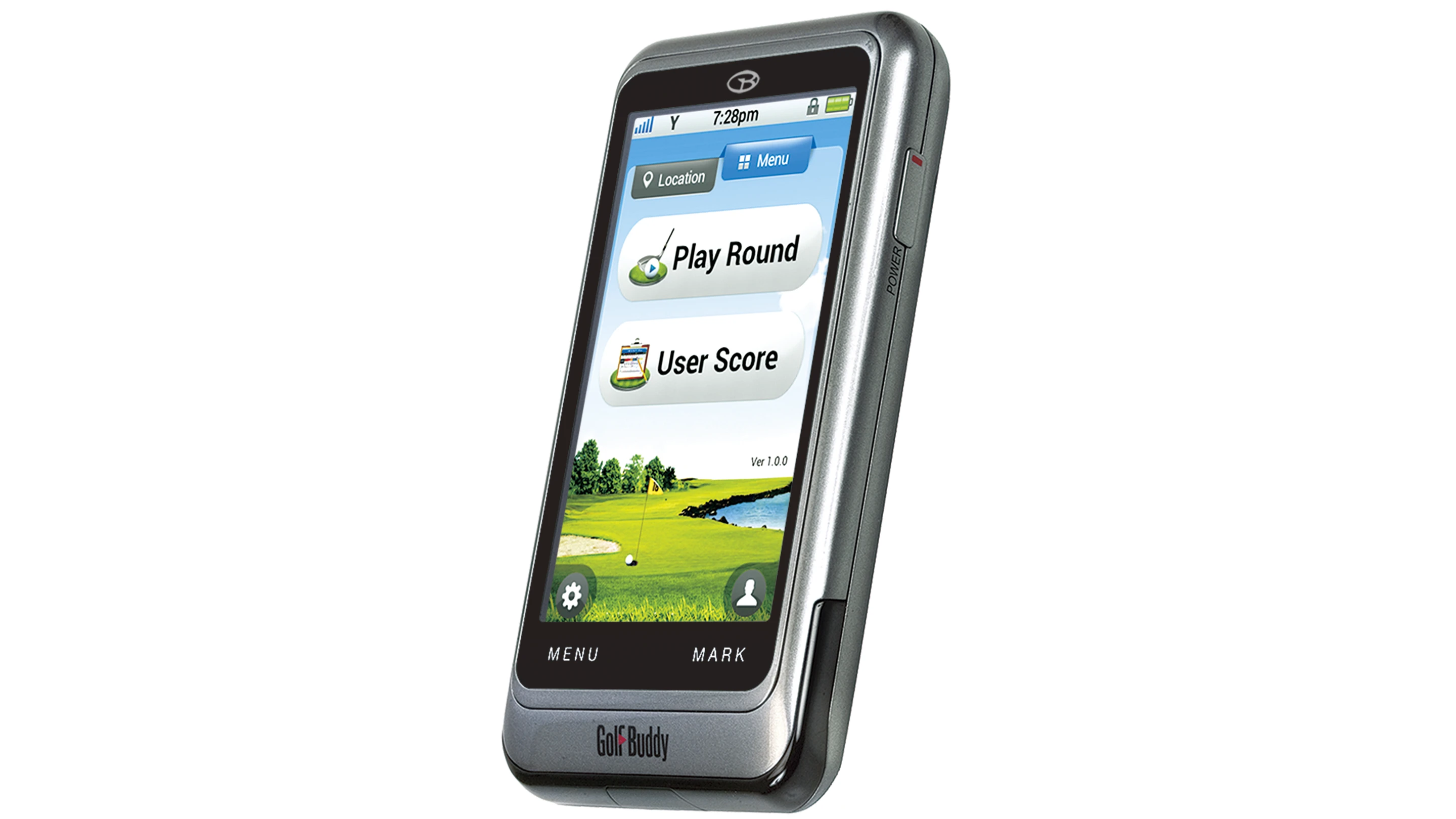 The GolfBuddy PT4 handheld GPS