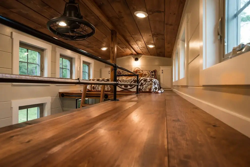 The Retreat's loft bedrooms are joined by a catwalk