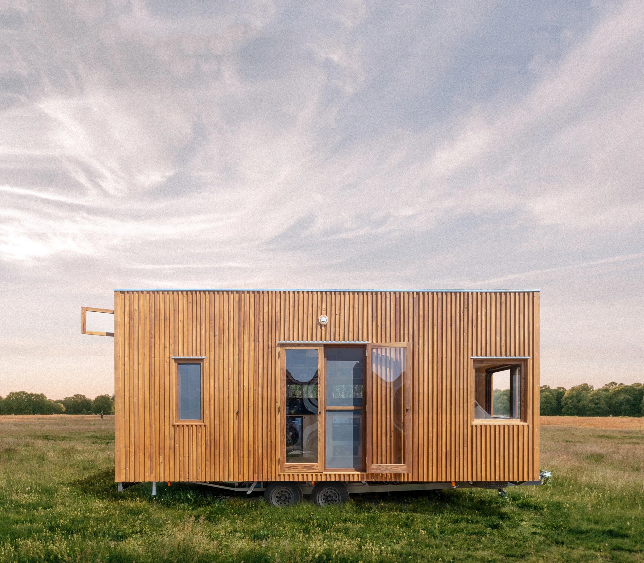 The Baleia gets all its power from a solar panel and battery setup