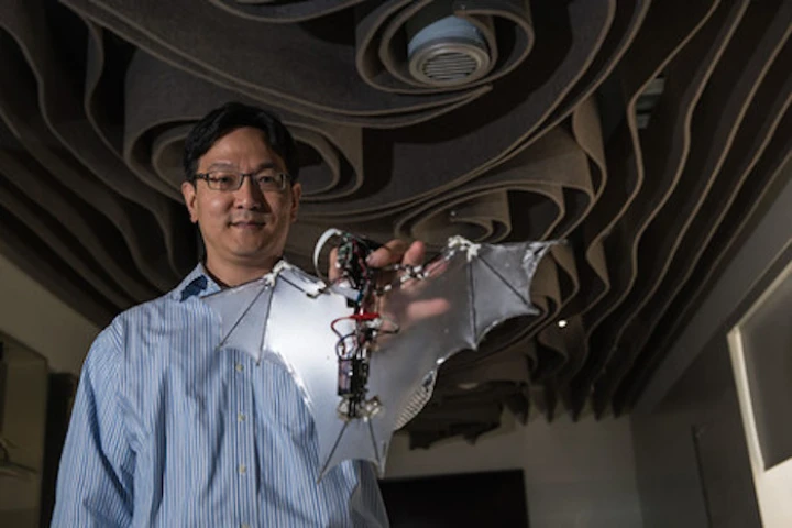 Researchers at Caltech and UIUC have developed the Bat Bot, a robot that mimics the complex wing structure of a bat
