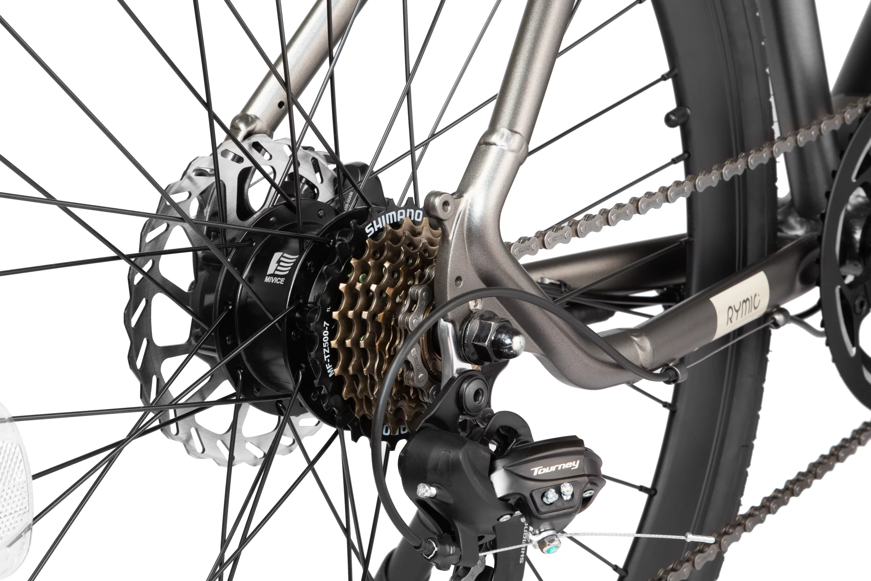 Ride flexibility from three levels of pedal assist plus a 7-speed Shimano gearset