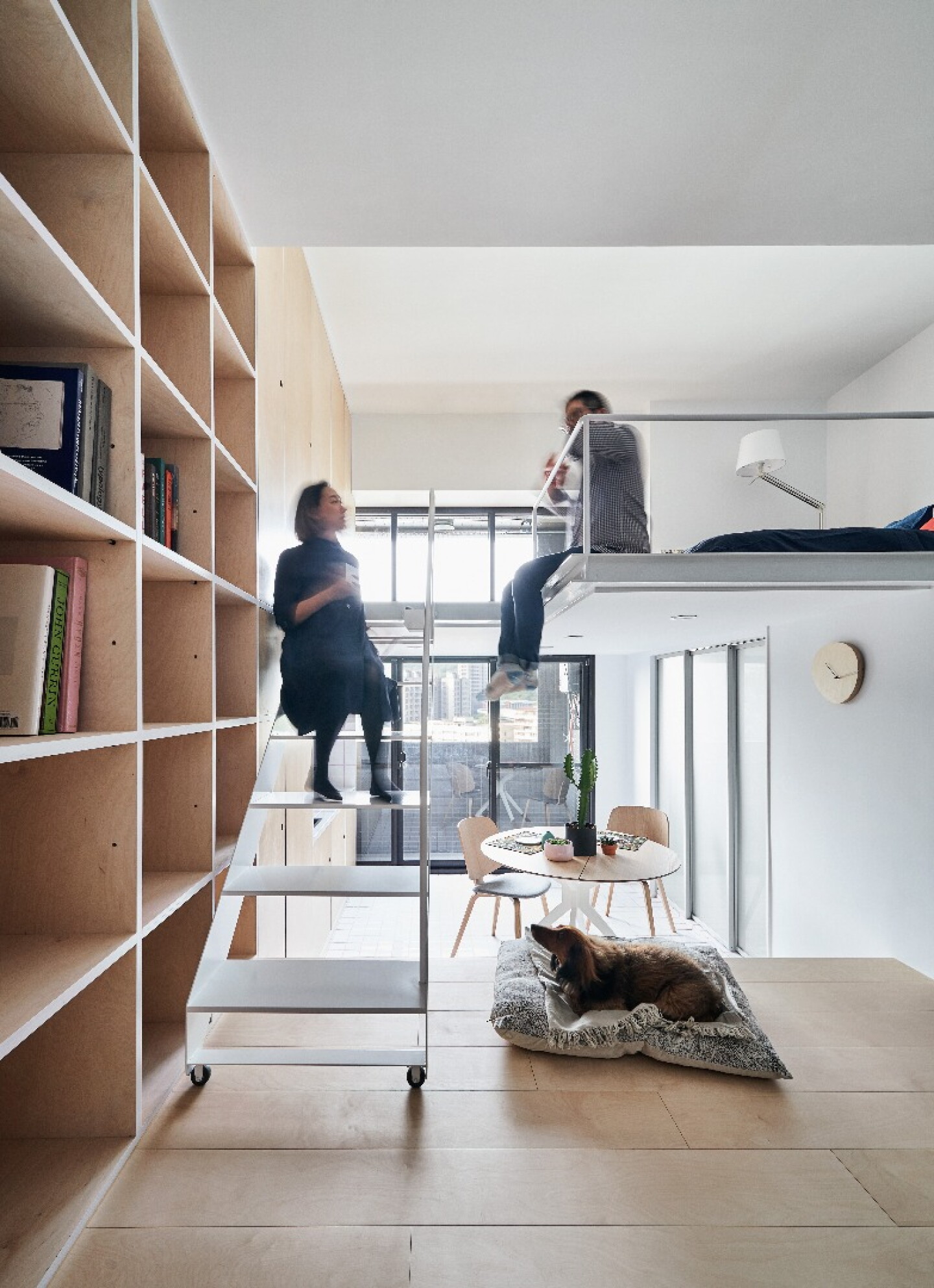Multilevel micro flat makes for tasteful tiny living in Taipei