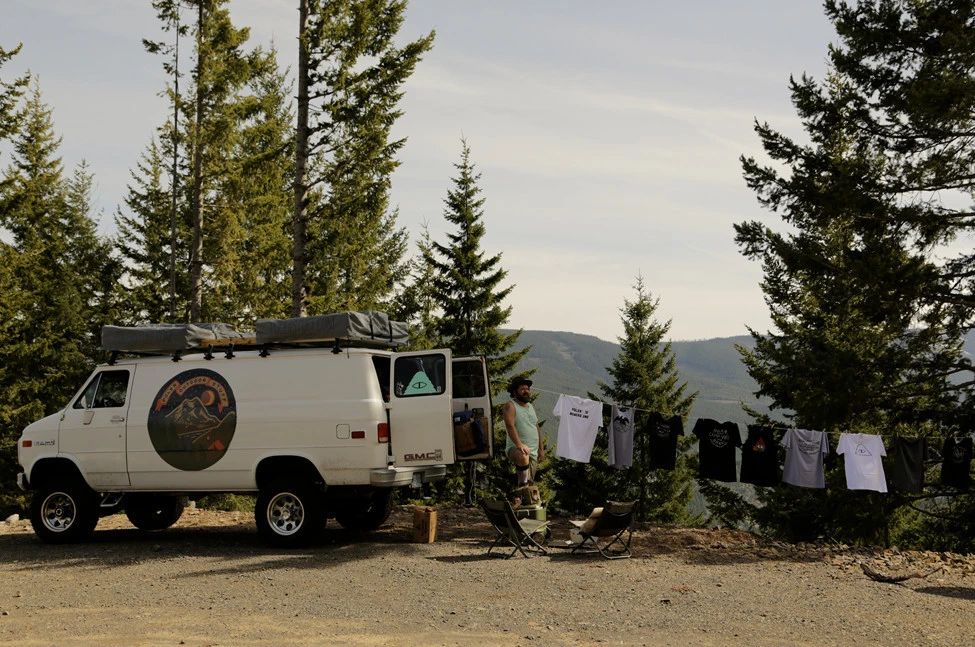 Setting up camp
