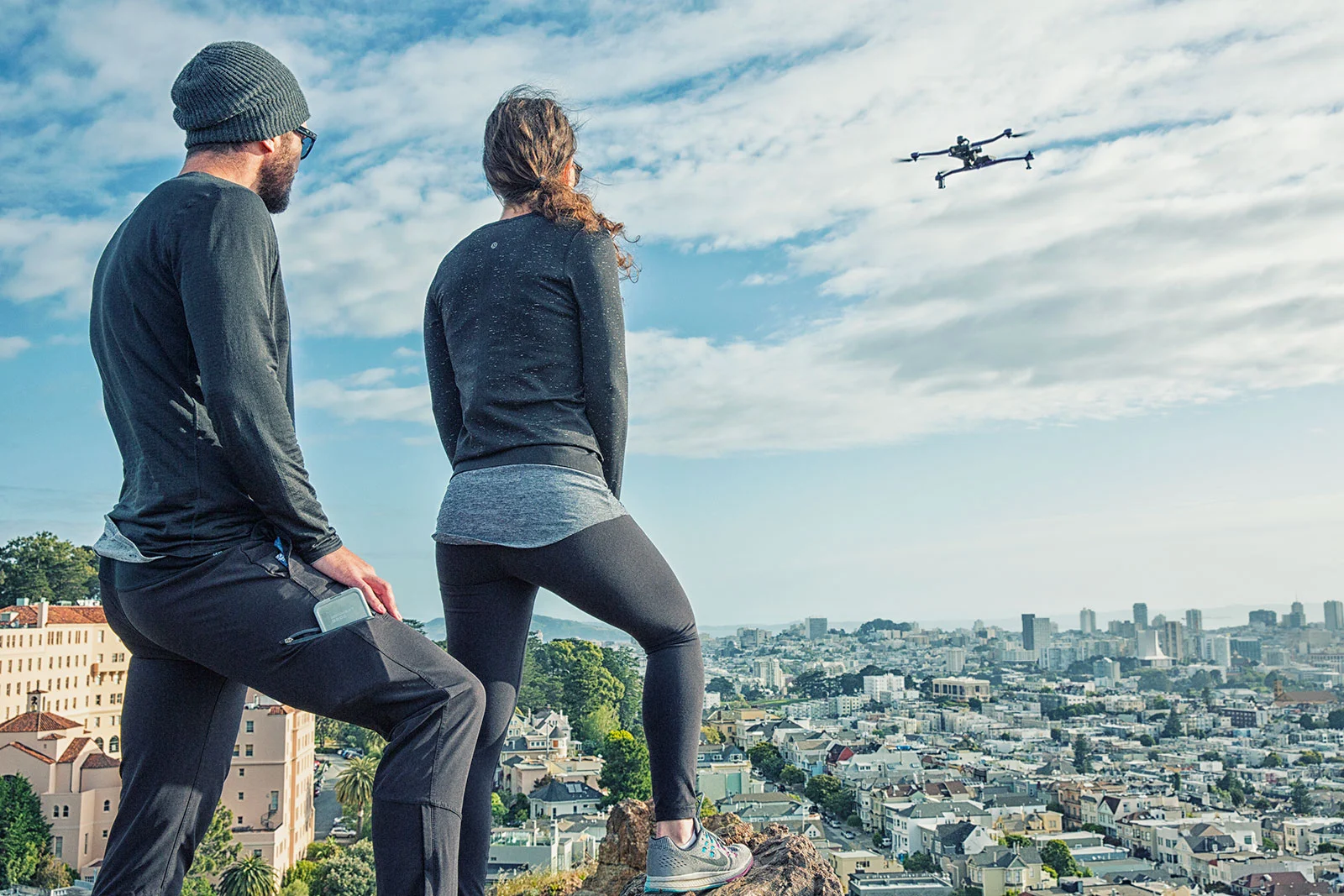 The Airdog II drone in action