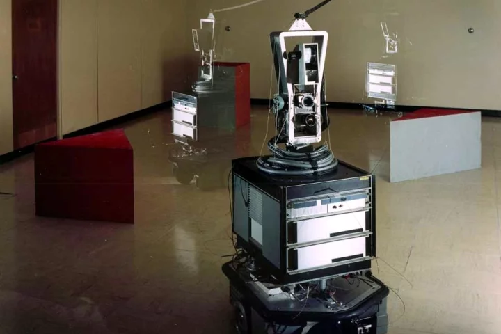 Timelapse image of Shakey in action