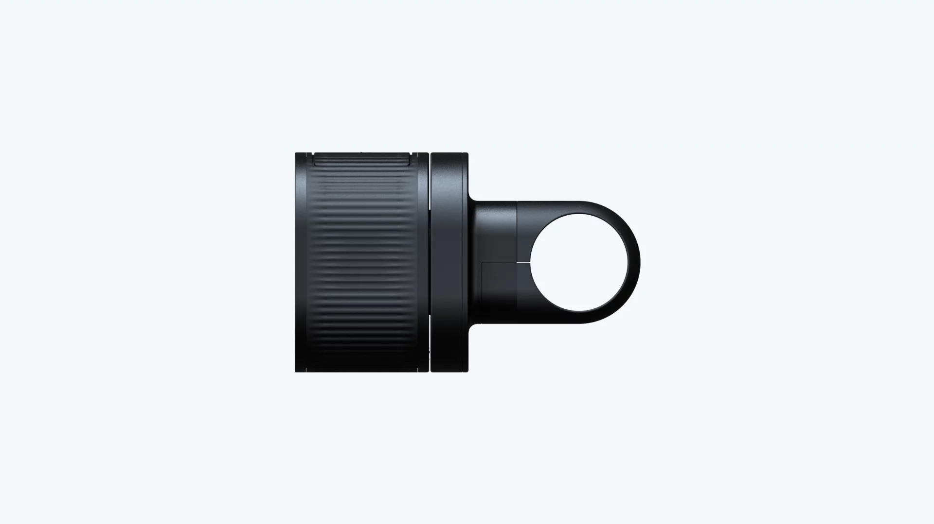 The PAL light mounted to the simple bike clamp