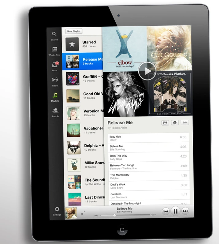 Spotify released its long-awaited iPad app this year