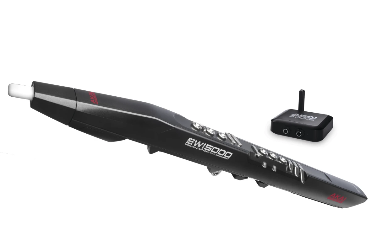 The Akai EWI 5000 wireless electronic wind instrument