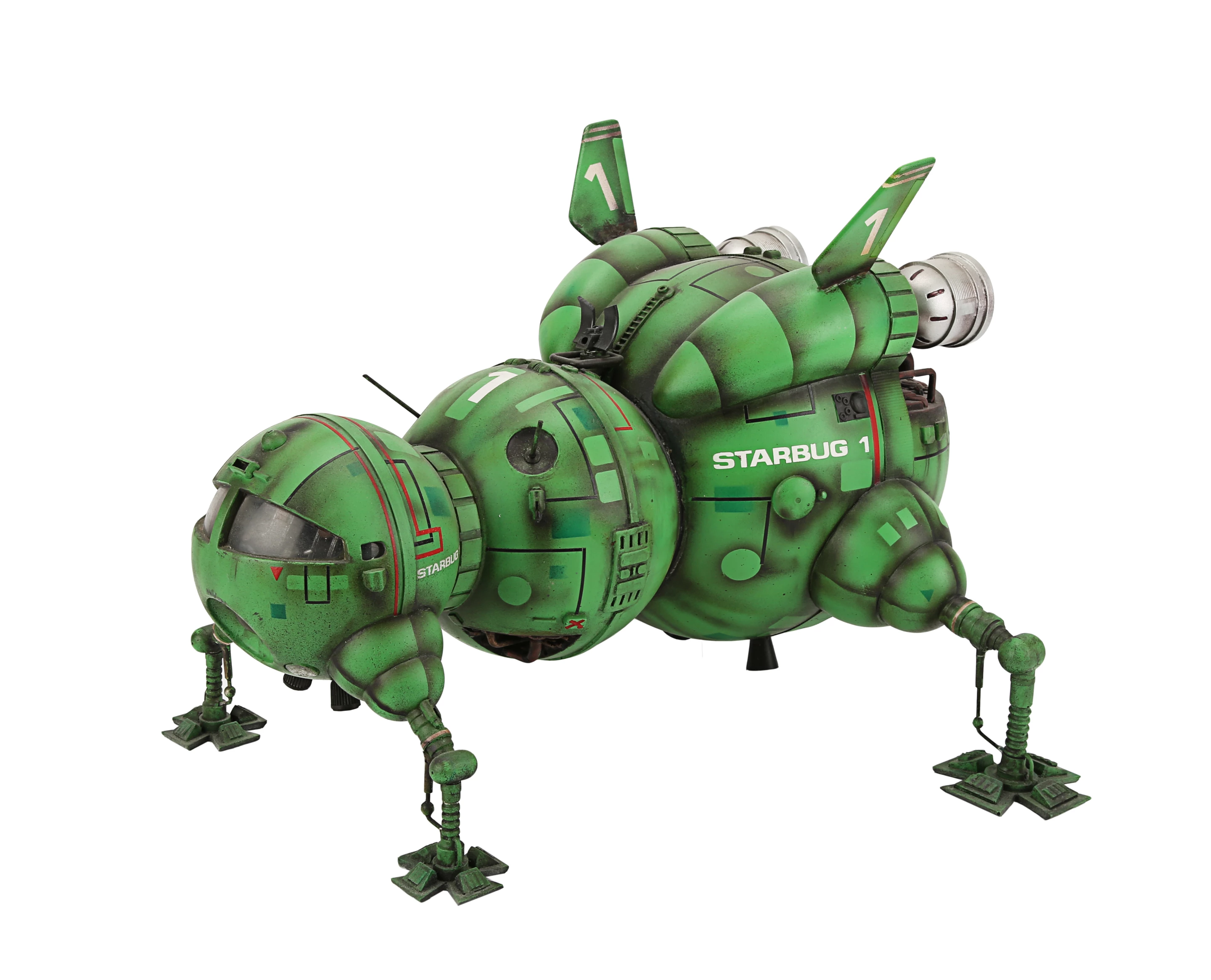 This "Starbug 1" filming miniature from "Red Dwarf" (T.V. Series, 1988 - present) was sold for £ 75,000 ( $100,238 ) at Propstore on 11 November 2021