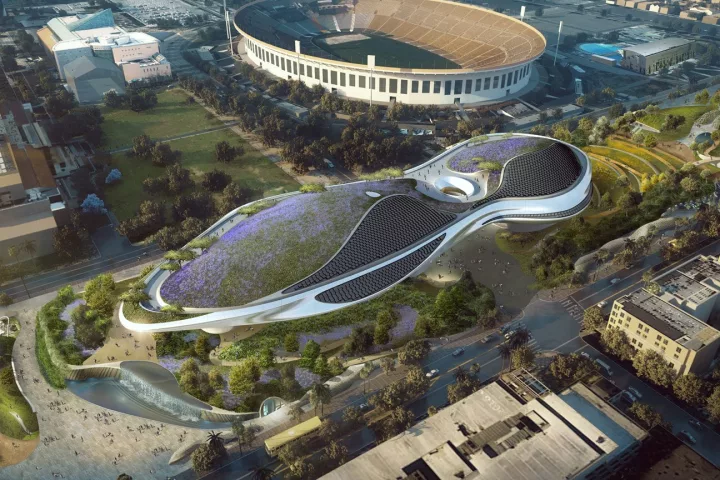 The Lucas Museum of Narrative Art will feature significant greenery on its rooftop terrace