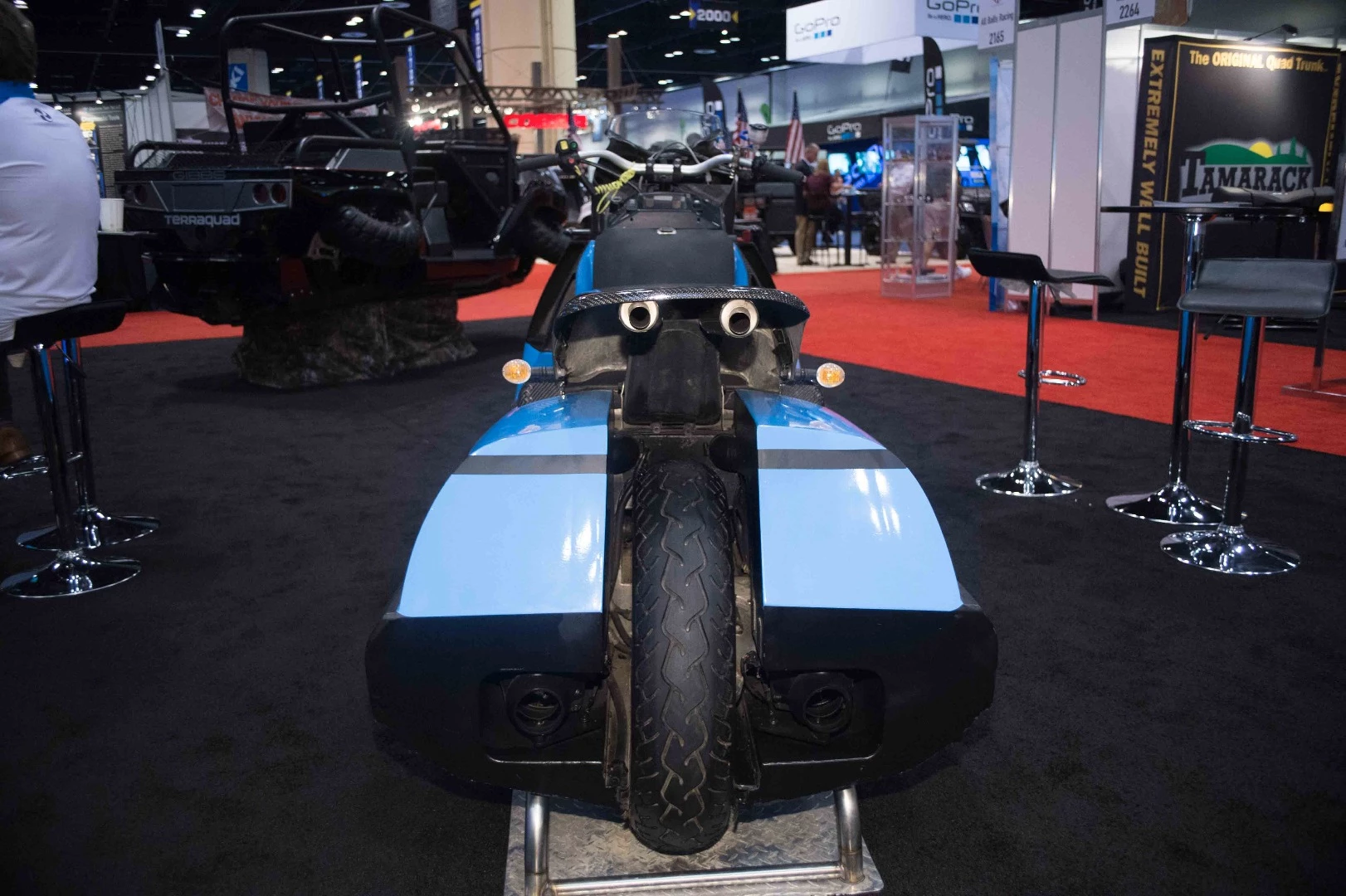 Gibbs Biski: rear jets either side of the wheel propel and steer the Biski in the water