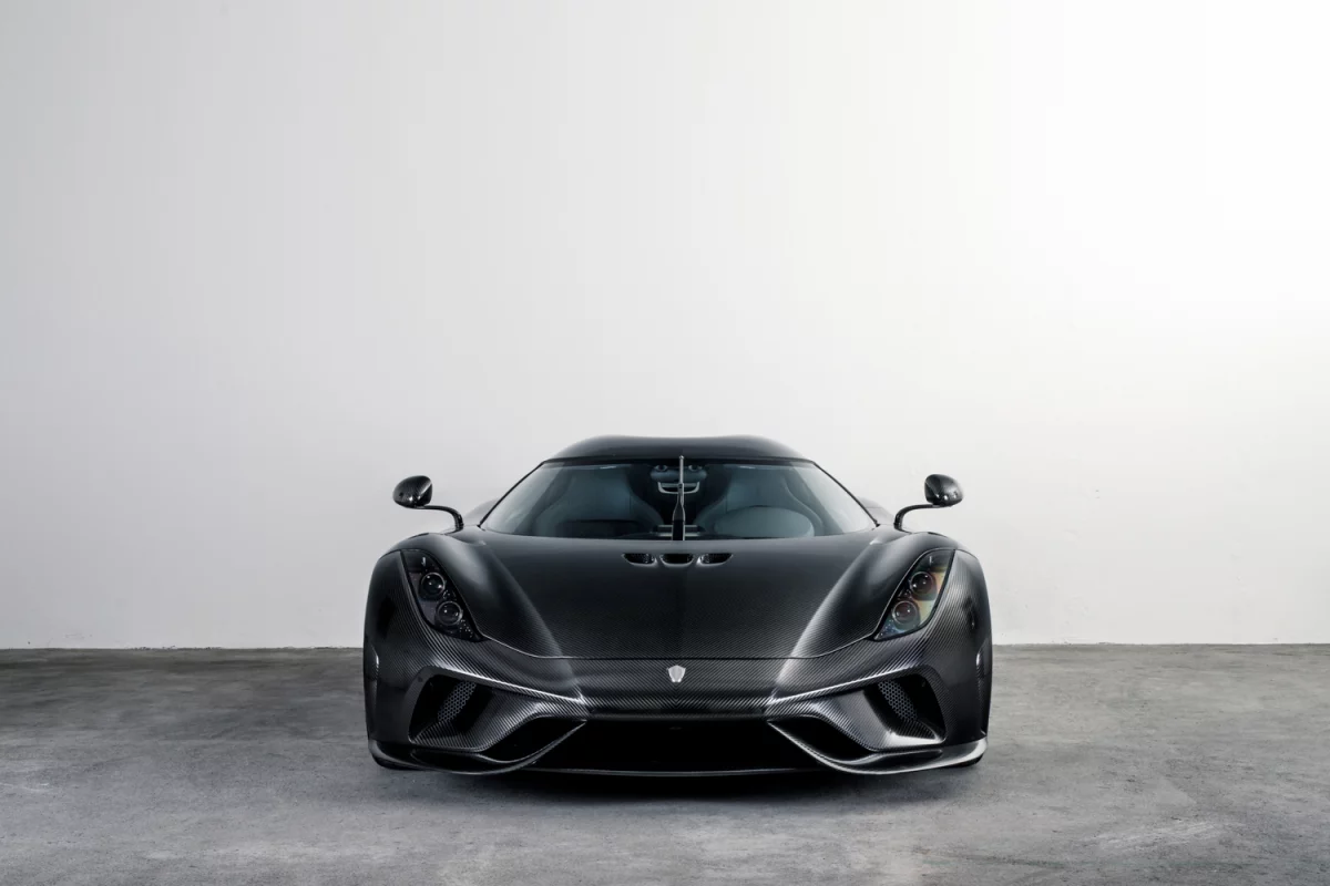 Koenigsegg's KNC Regera features unpainted carbon body panels that have had even the epoxy polished off them