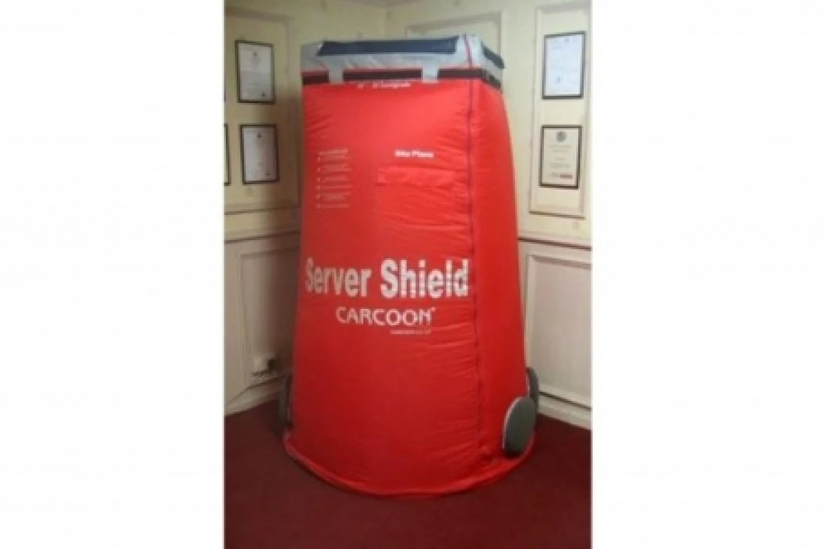 The Carcoon Server Shield protects sensitive equipment from dust and moisture