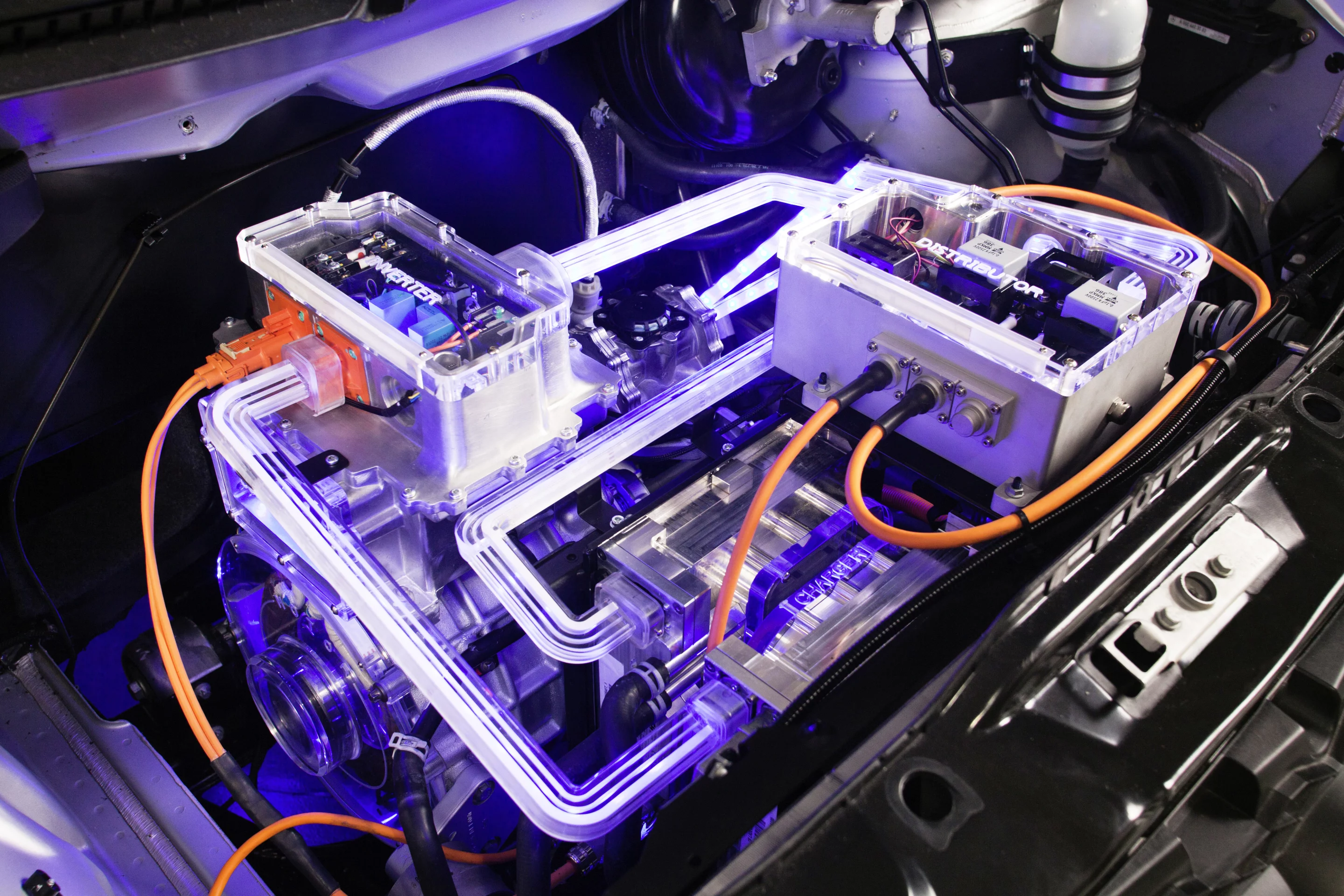 At Geneva, Mercedes displays a transparent, lighted model