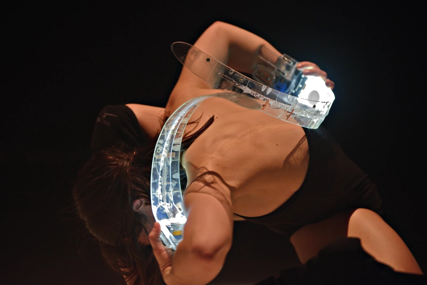 The Rib instrument used as part of a performance (Photo: Michael Slobodian)