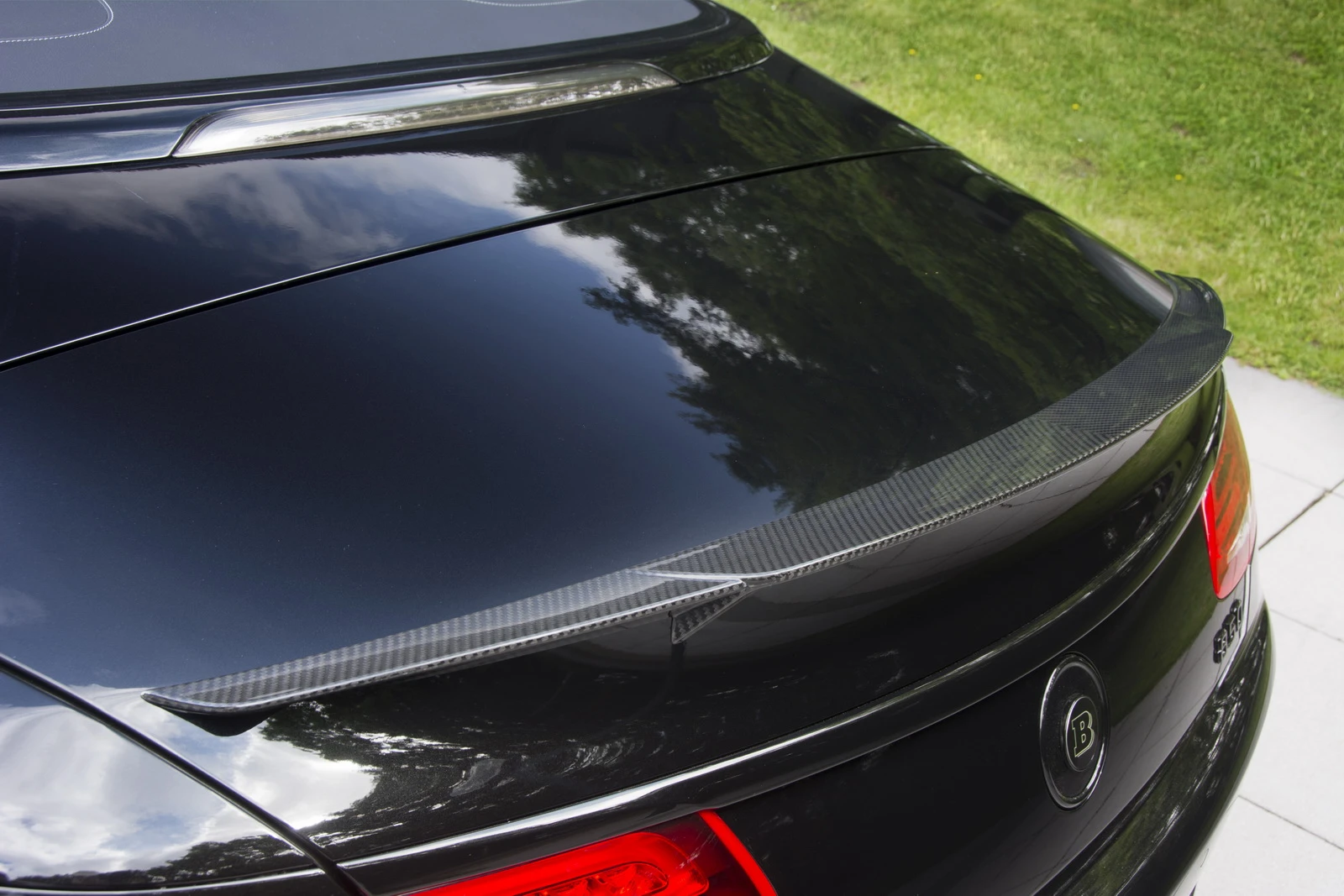 Carbon fiber abounds on the S-Class exterior