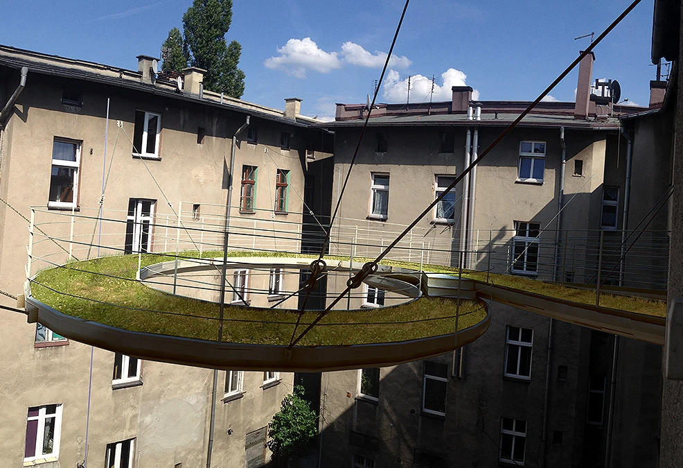 Zalewski Architecture Group devised this concept as a way to add inspiration to buildings that have uninteresting, often concrete filled, enclosed courtyards. Called ‘Balcony’ the design suggests a green walkway growing out of a higher floor