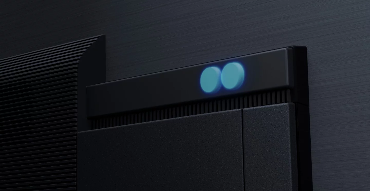 Sony's Acoustic Surface technology has two actuators behind the TV that vibrate to create sound