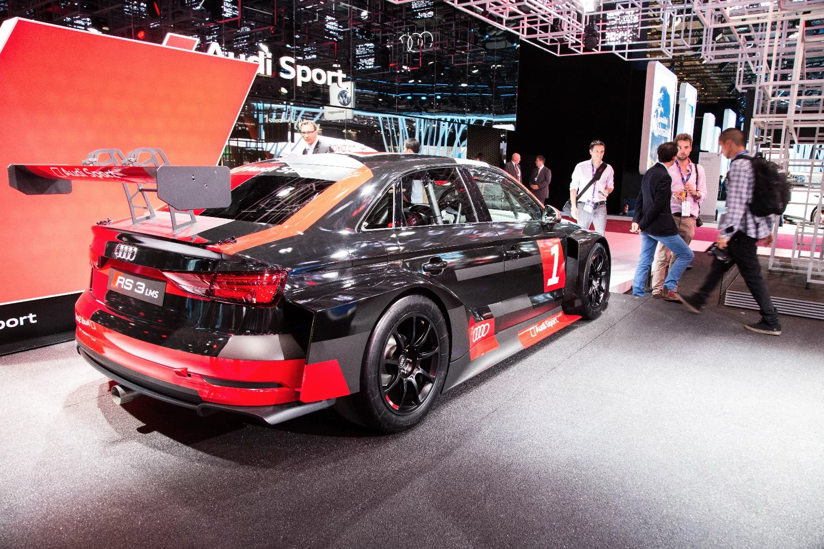 That rear wing on the RS3 LMS is picnic table sized