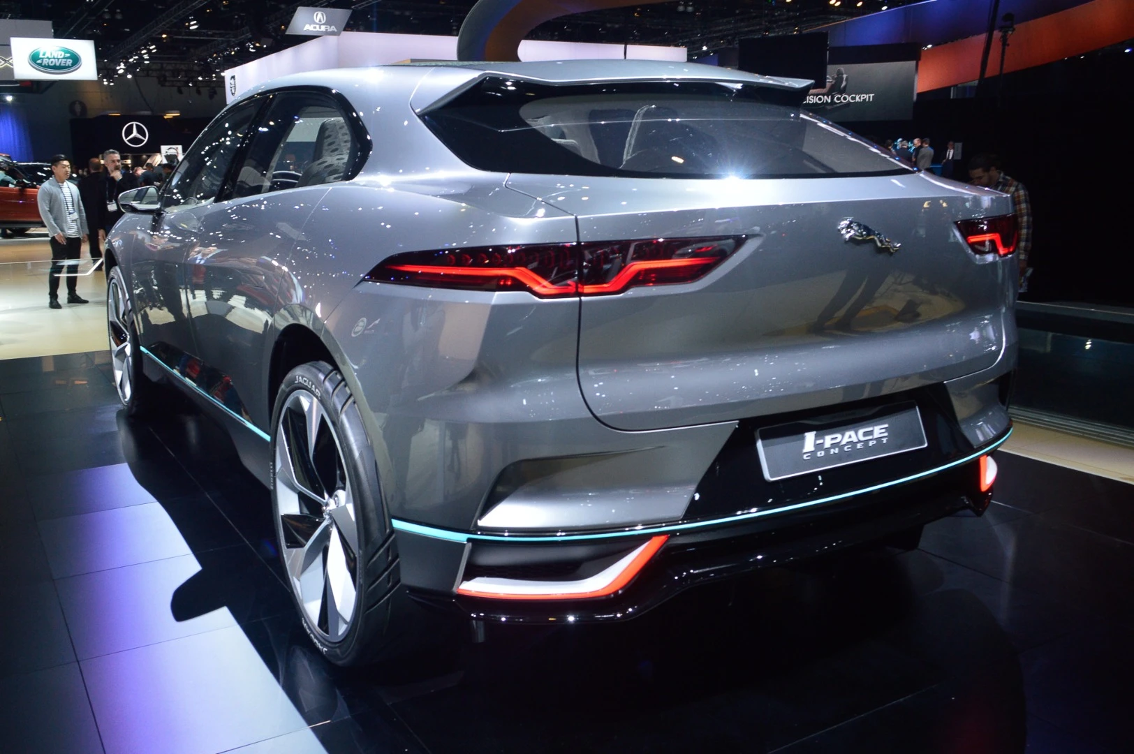The 395-hp Jaguar I-Pace concept previews an all-electric vehicle Jaguar plans to roll into production by 2018