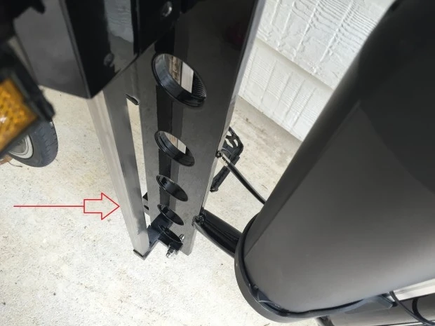 The pedal slider on the LFN Bike