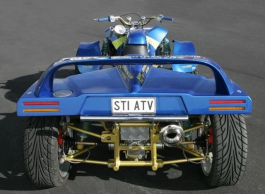 From the rear - though there's no class for such a beastie in which to race, this is most likely what you'd see if there was