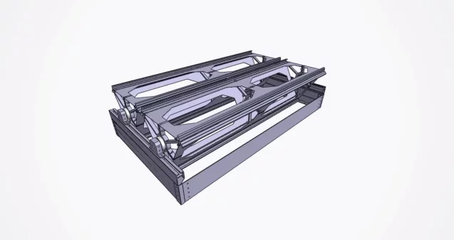 The rotating framework allows for multiple surfaces in one place