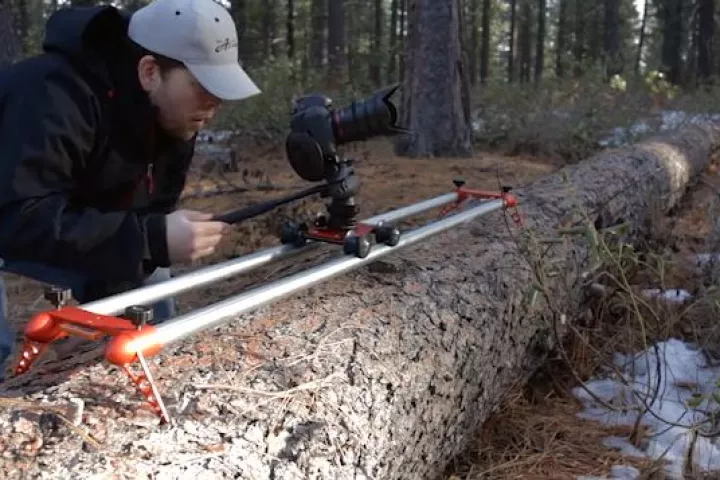 The Red Rocket Travel Slider is a lightweight portable camera slider