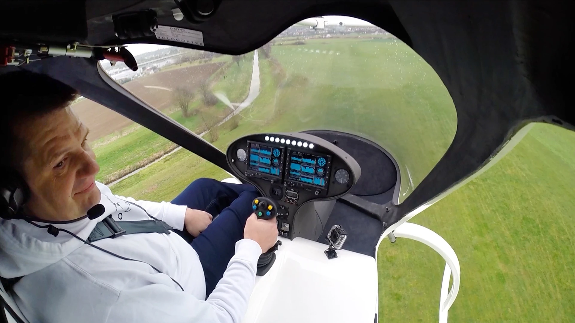 Despite its complex shape and daunting appearance, the Volocopter is designed to bring personal flight to the masses by being easy to fly, so easy that anyone can apparently have a go