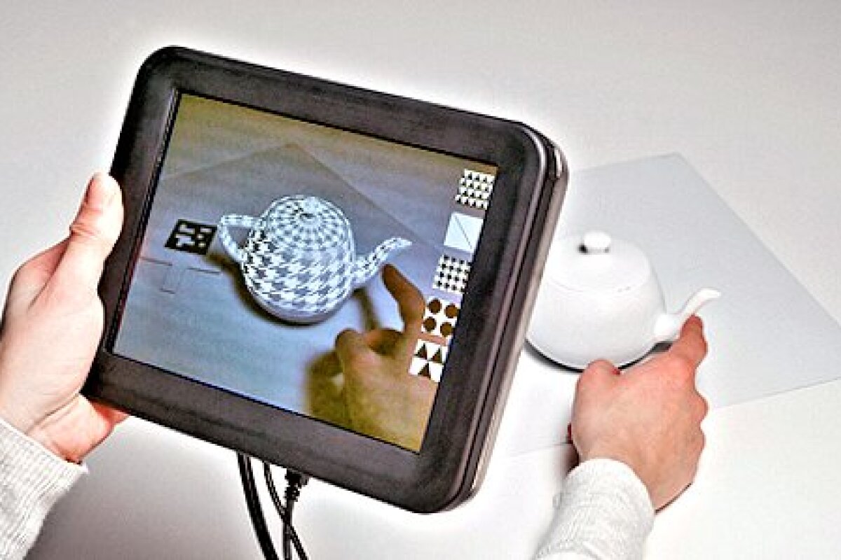 Disney's REVEL system applying virtual textures to different areas of a teapot (Photo: Disney Research)