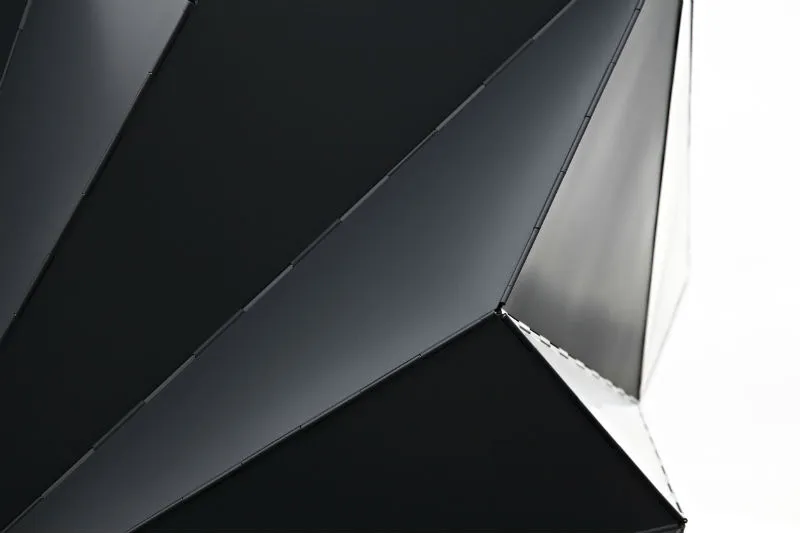 Fold detail of the kiosk