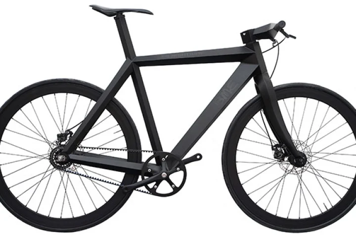The X-9 Nighthawk is a prototype bicycle with a frame made from aramid/carbon fiber sandwich panels
